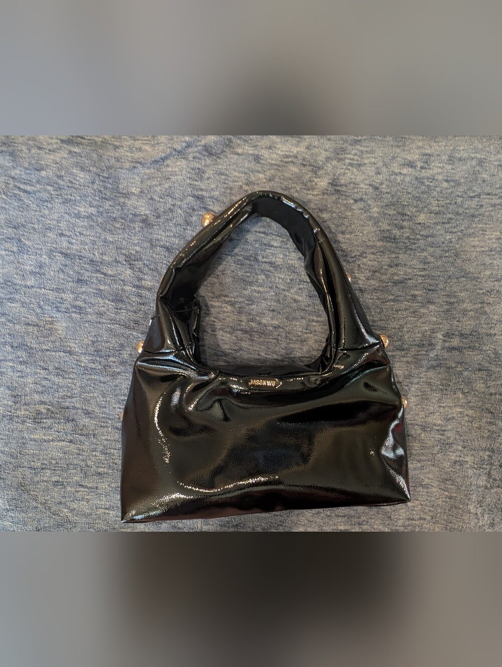 JASON WU NWOT Black Patent Hobo Bag